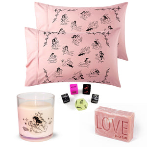 Valentine Day Zodiac Horoscope Love Pillowcase, Soap, Candle Playdate Gift Sets