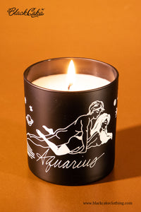 Aquarius Zodiac Horoscope Massage Candle