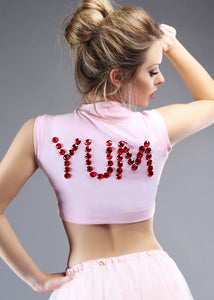 Cake-Yum Bling Bling Cropped Tee