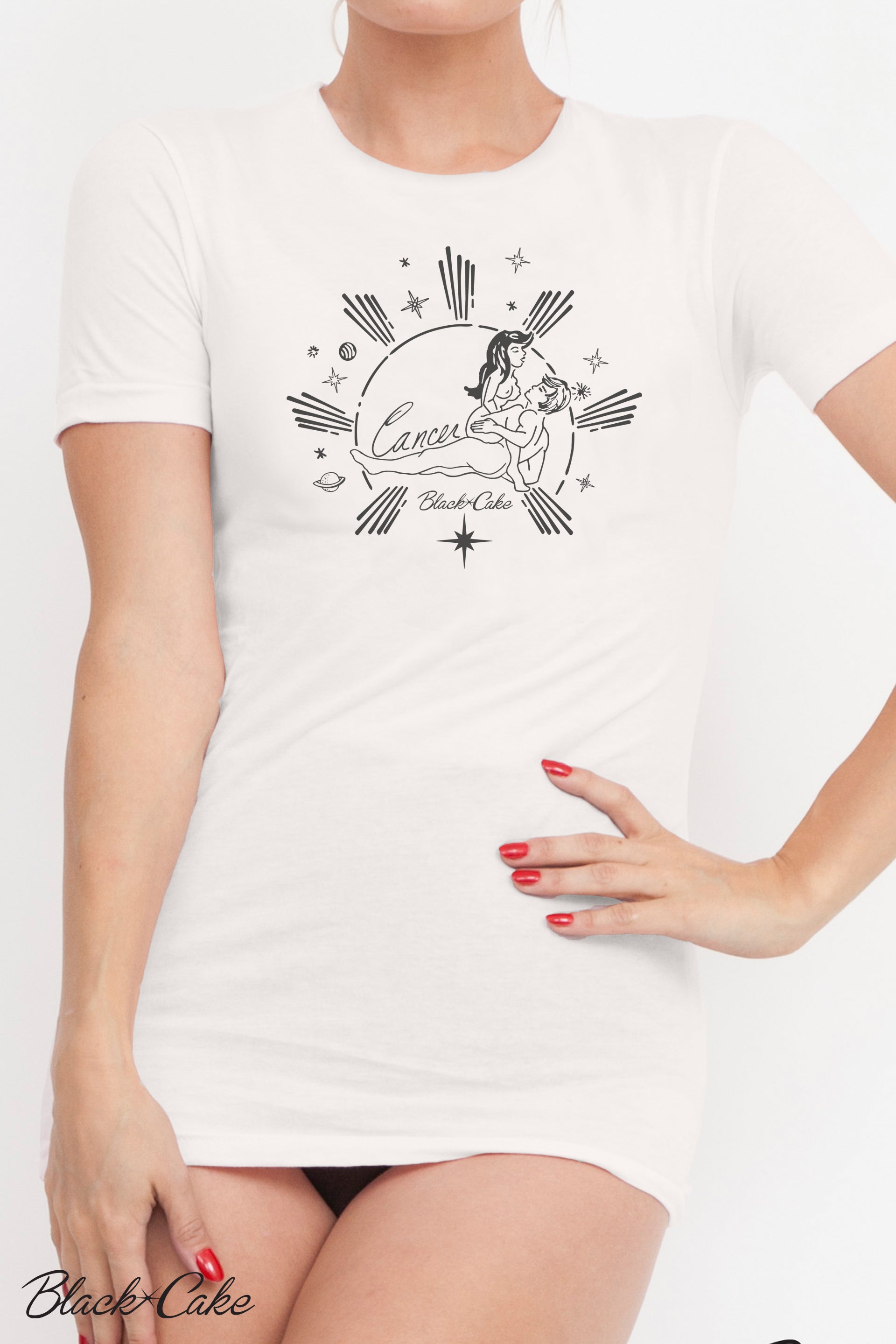 Centrum følgeslutning som resultat Cosmic Love Cancer Zodiac Sign Shirt – BlackCakeClothing
