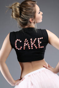Cake-Yum Bling Bling Cropped Tee