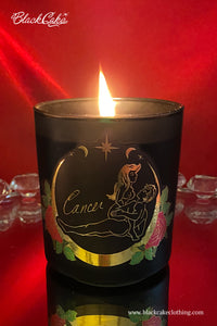 Zodiac Massage Candle Cancer, Light Sugar Rose Petal Fragrance