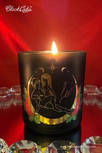 Zodiac Massage Candle Leo, Light Sugar Rose Petal Fragrance
