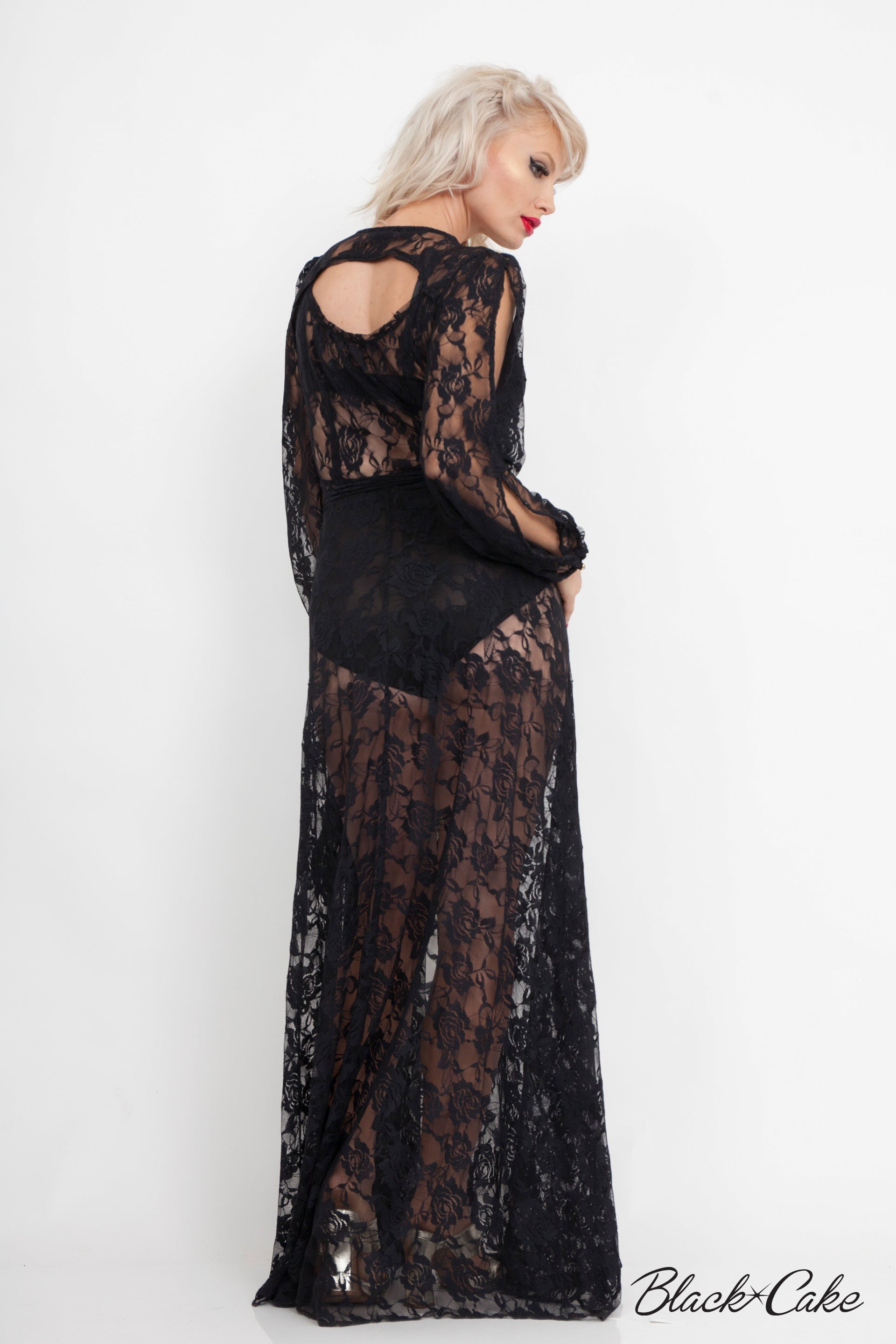 Starlet Black Lace Wrap Dress Starlet Black Lace Wrap Dress