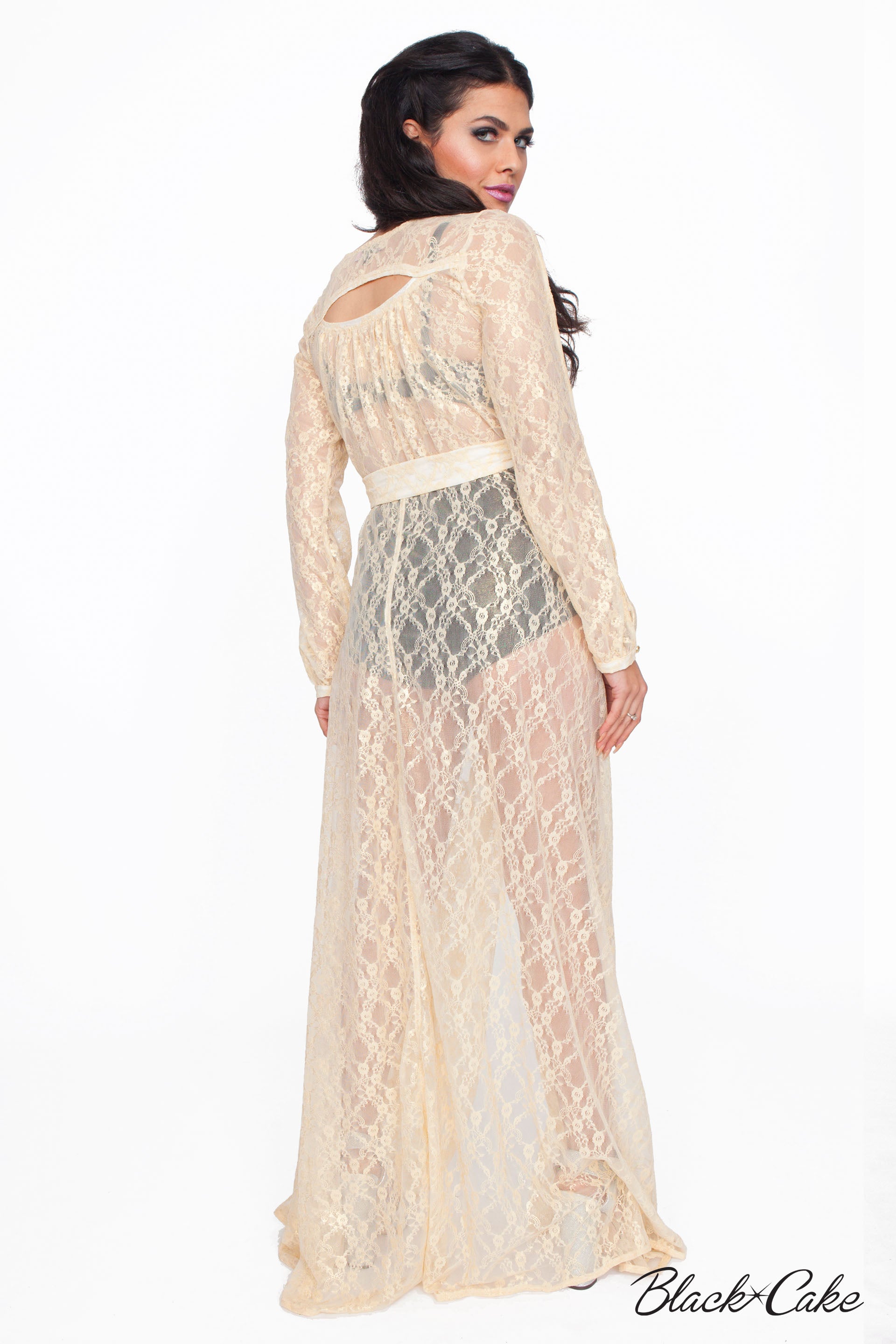 STARLET IVORY LACE WRAP DRESS BlackCakeClothing STARLET IVORY LACE WRAP DRESS BlackCakeClothing