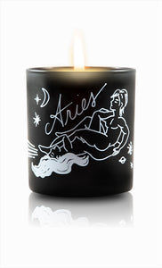 Zodiac Massage Candle Aries, Garden Floral Fragrance