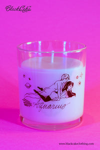 Aquarius Astrology Scented Massage Oil Candle