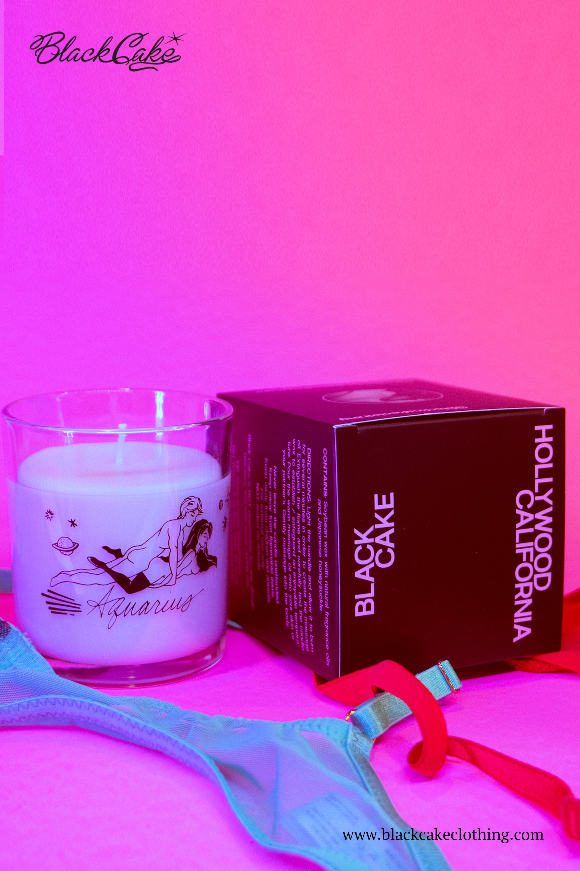 Aquarius Astrology Scented Massage Oil Candle