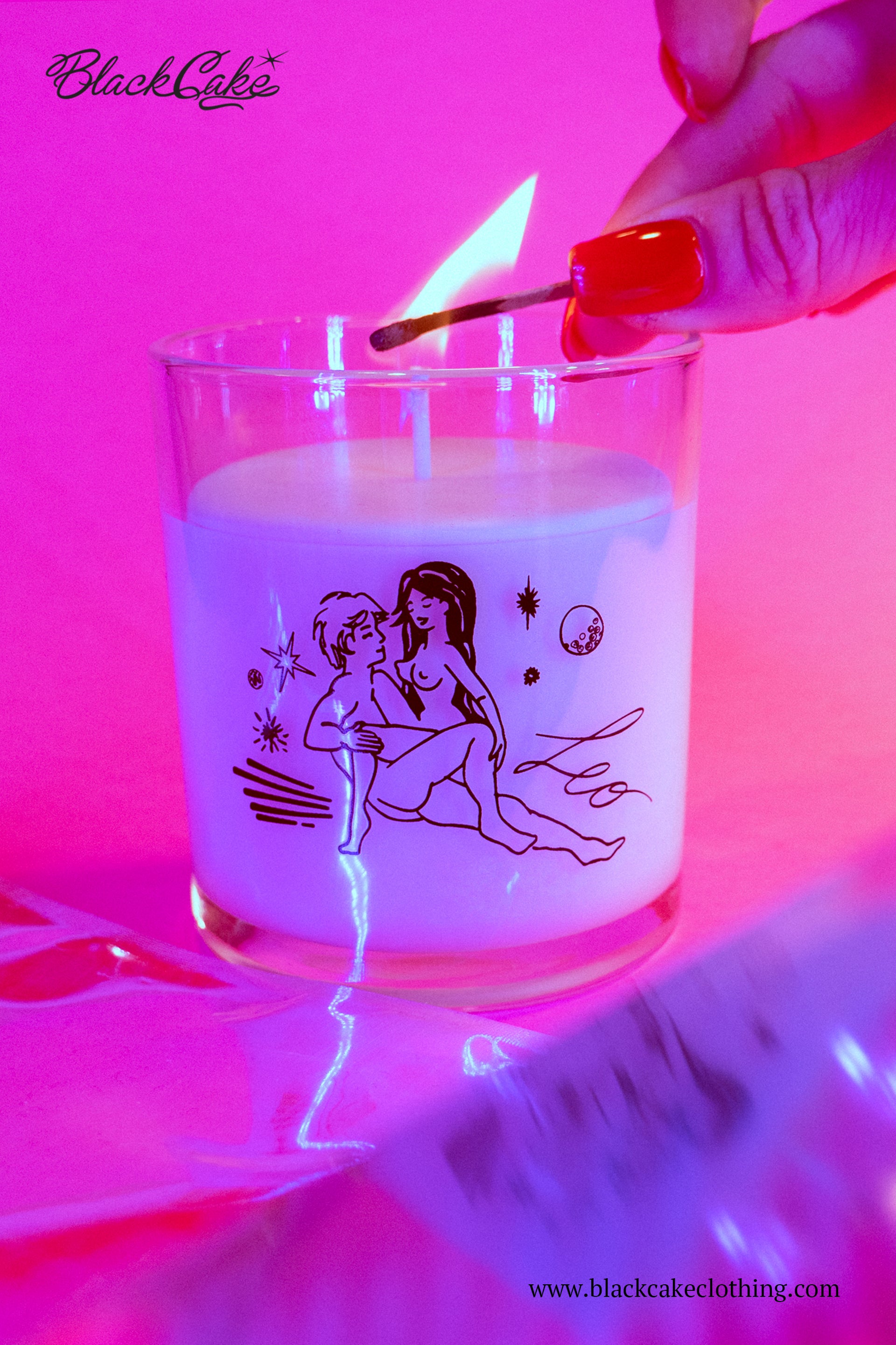 Leo Astrology Scented Massage Oil Candle