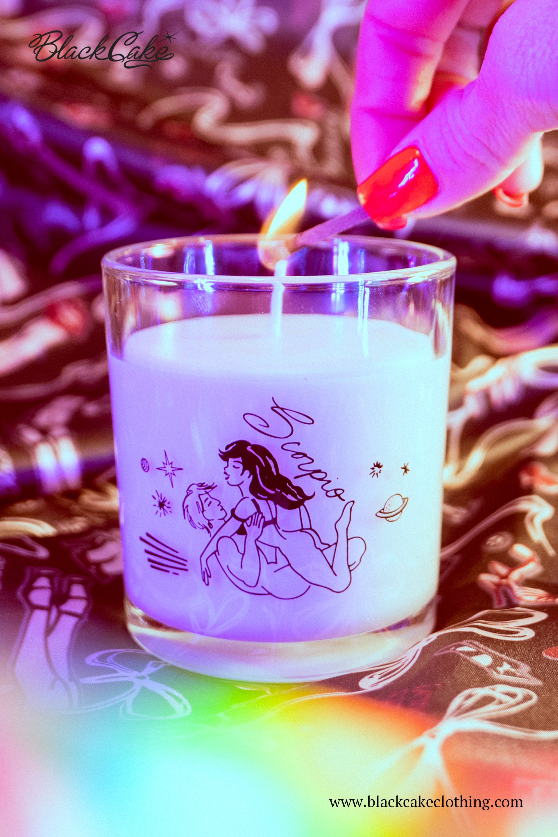 Massage oil on sale candle