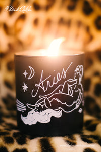 Zodiac Massage Candle Aries, Garden Floral Fragrance