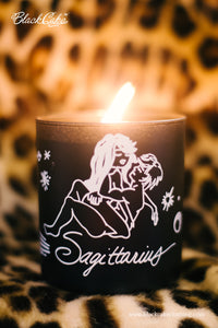 Zodiac Massage Candle Sagittarius, Garden Floral Fragrance